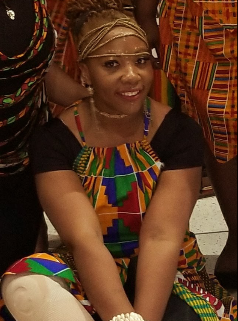 Morica in traditional Kente